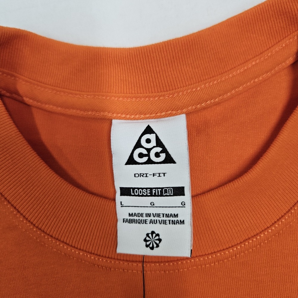 Nike ACG Team USA Dri-Fit Graphic Shirt Orange IQ4095-819 Women's Size Large - Picture 6 of 8